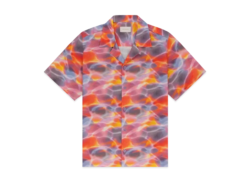 Aime Leon Dore Aqua Print Seersucker Shirt "Multi"