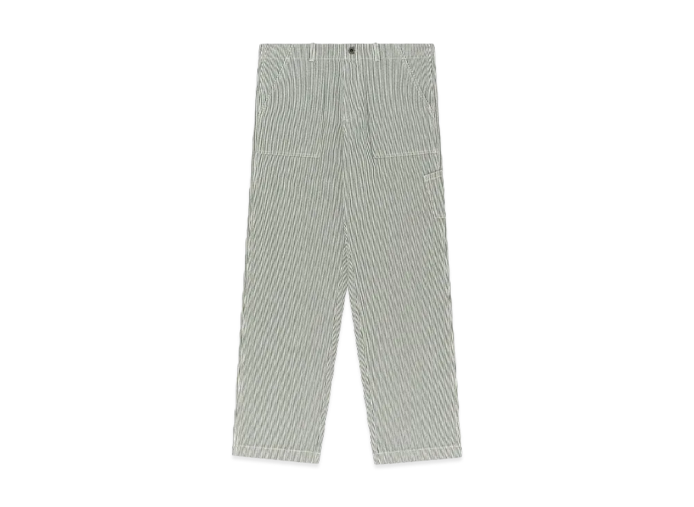 Aime Leon Dore Hickory Stripe Workwear Pant "Green & White"