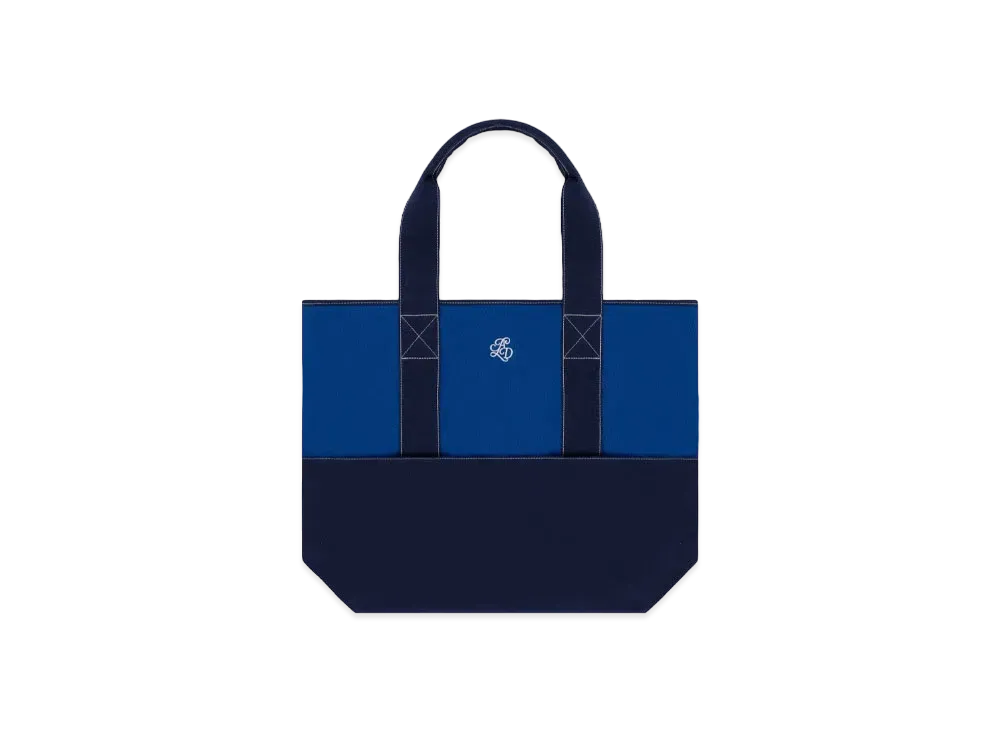 Aime Leon Dore Monogram Contrast Tote Bag "Navy & Blue"