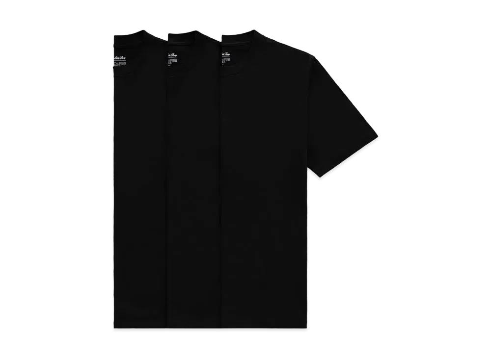 Aime Leon Dore Black T-Shirt 3-Pack "Black"