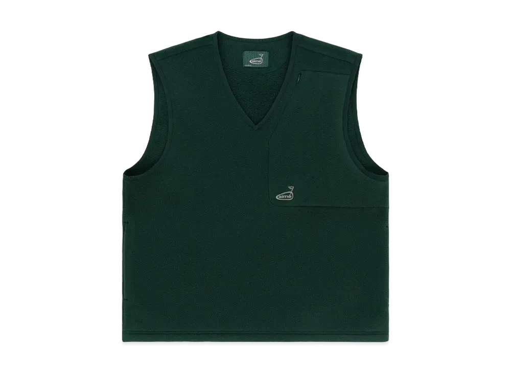 Aime Leon Dore ALD Golf Fleece V-Neck Vest "Green"