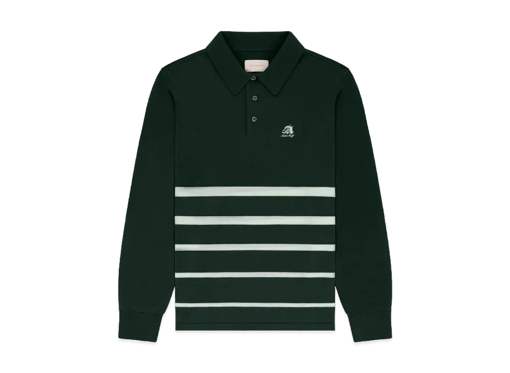 Aime Leon Dore ALD Golf Clubhouse Polo Sweater "Green & White"