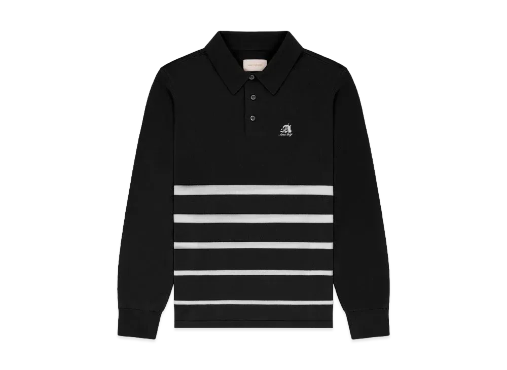 Aime Leon Dore ALD Golf Clubhouse Polo Sweater "Black & White"