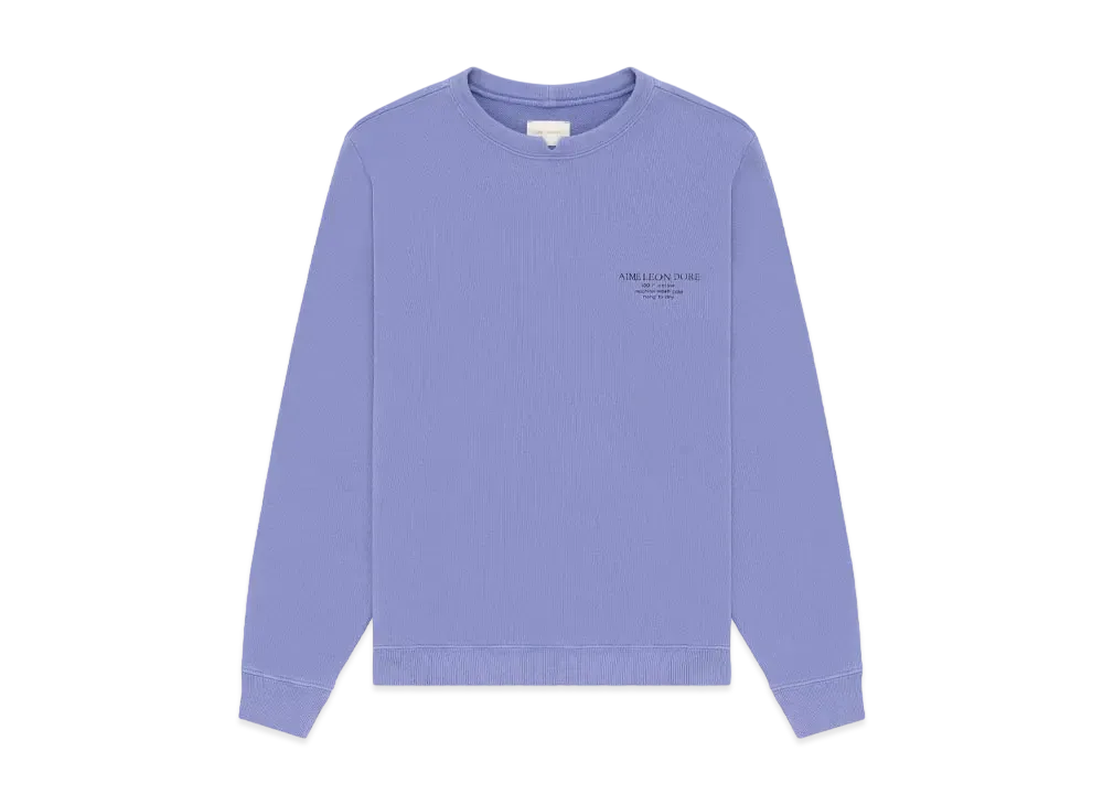 Aime Leon Dore Notch Collar Crewneck Sweatshirt "Purple"