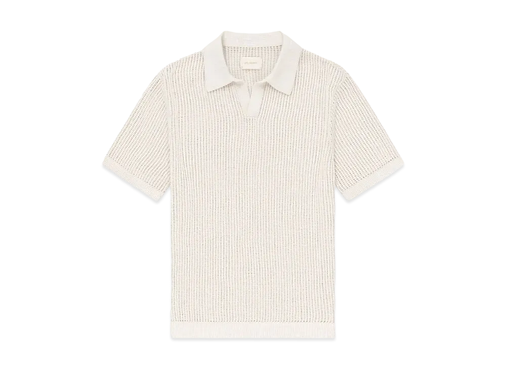 Aime Leon Dore Mesh Knit Polo "White"