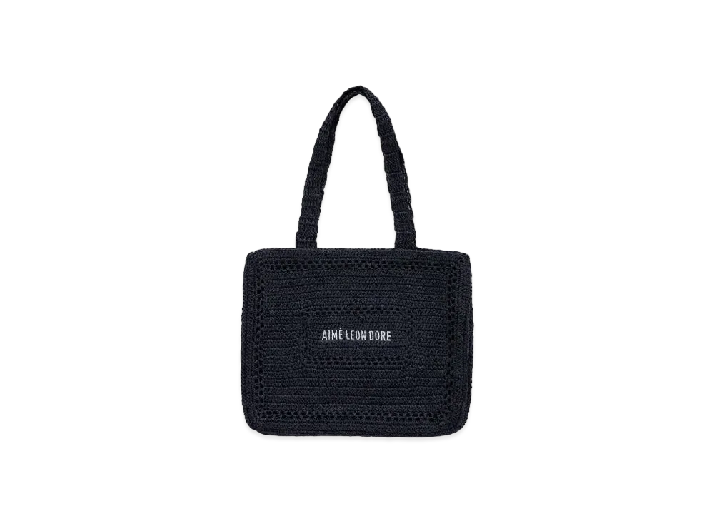 Aime Leon Dore Crochet Tote Bag "Navy"