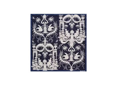 Aime Leon Dore Como Silk Bandana "Navy & White"