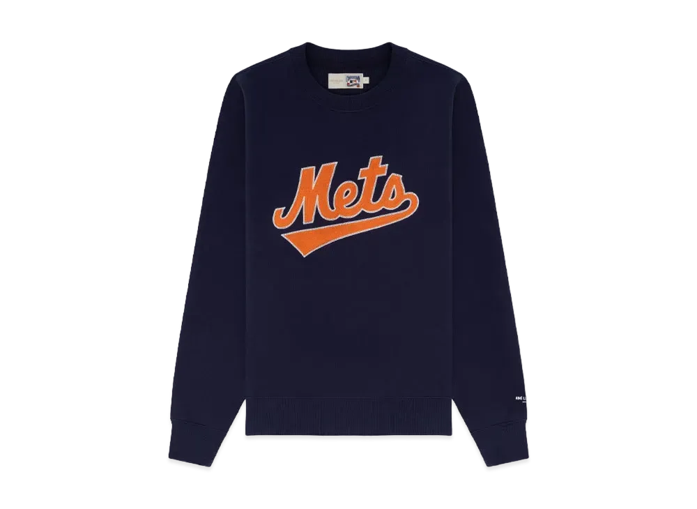 Aime Leon Dore x New York Mets Chainstitch Crewneck "Navy"