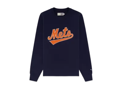 Aime Leon Dore x New York Mets Chainstitch Crewneck "Navy"