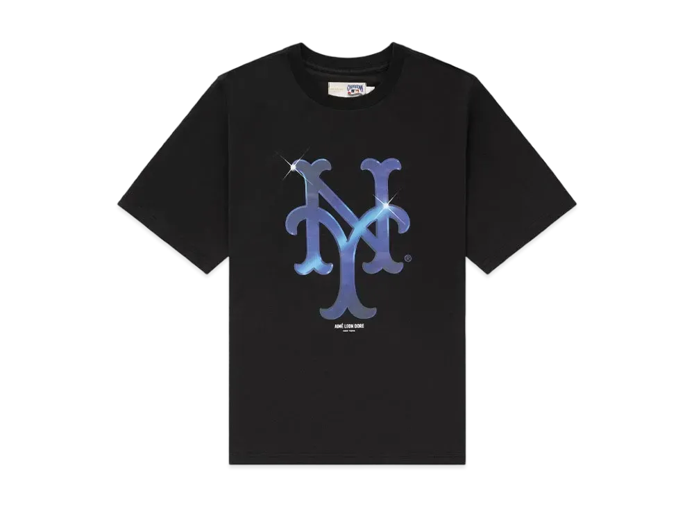Aime Leon Dore x New York Mets Logo Tee "Black"