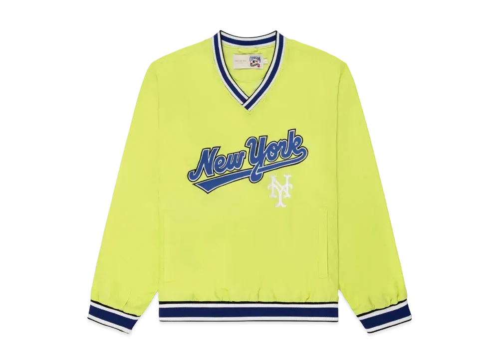 Aime Leon Dore x New York Mets Nylon V-Neck Pullover "Green"