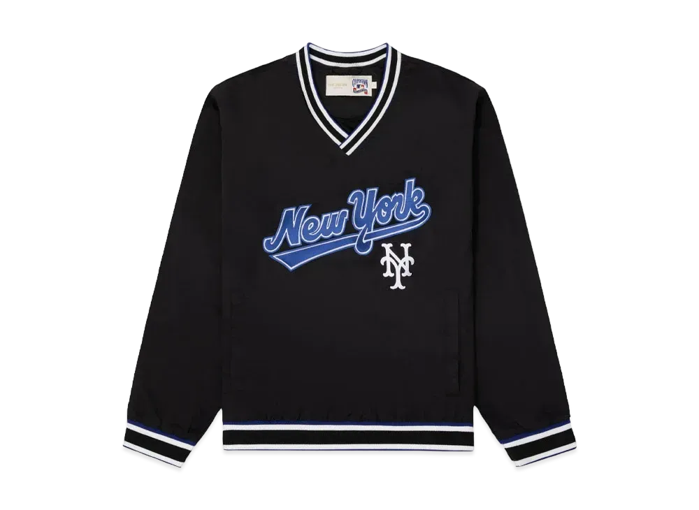 Aime Leon Dore x New York Mets Nylon V-Neck Pullover "Black"