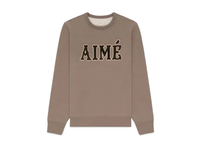 Aime Leon Dore Aime Applique Crewneck Sweatshirt "Brown"
