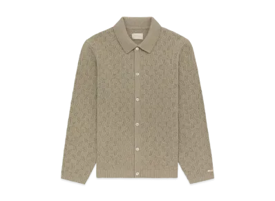 Aime Leon Dore Jacquard Polo Cardigan "Green"