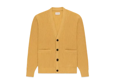 Aime Leon Dore Shaker Stitch Cardigan "Yellow"
