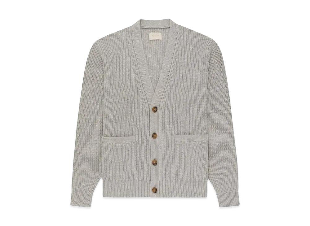 Aime Leon Dore Shaker Stitch Cardigan "Grey"