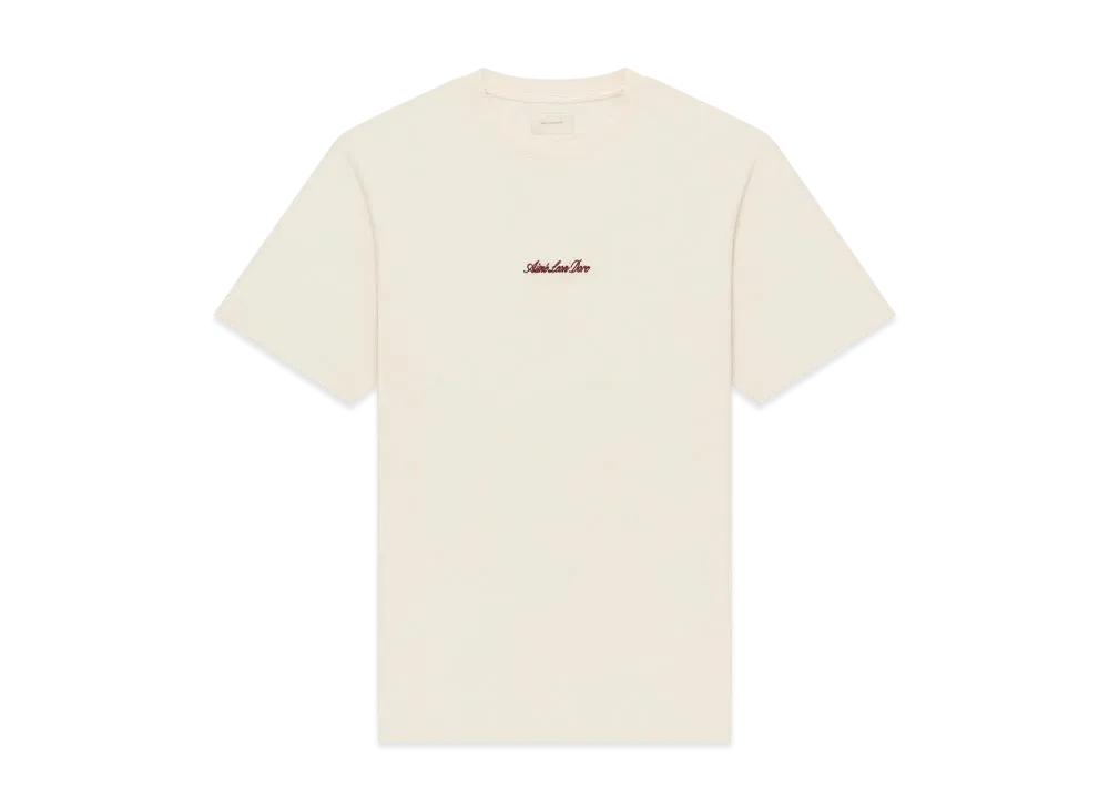 Aime Leon Dore Embroidered Logo Tee "Cream"