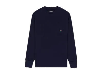 Aime Leon Dore Long-Sleeve Crest Pocket Tee "Evening Blue"