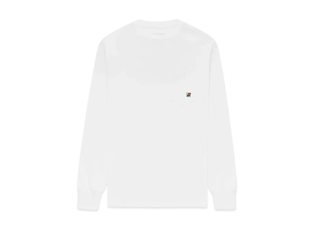 Aime Leon Dore Long-Sleeve Crest Pocket Tee "White"
