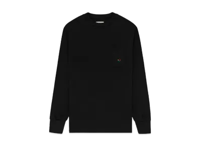 Aime Leon Dore Long-Sleeve Crest Pocket Tee "Jet Black"
