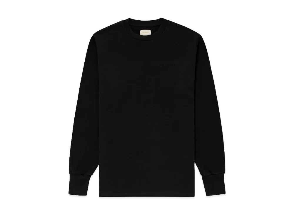 Aime Leon Dore Tonal Logo Long-Sleeve Tee "Jet Black"