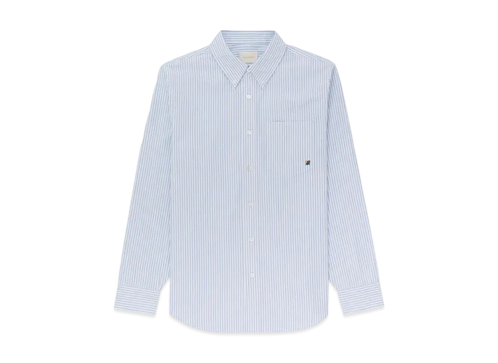 Aime Leon Dore Striped Crest Oxford Shirt "Blue"