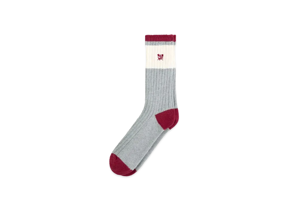 Aime Leon Dore Marled Crest Socks "Bordeaux"