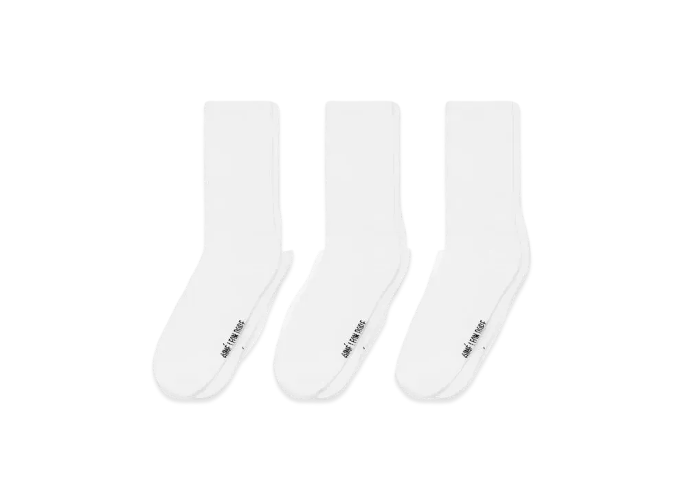Aime Leon Dore Crew Sock 3-Pack "White"