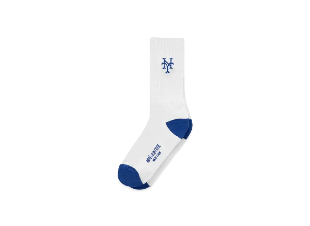 Aime Leon Dore ALD / New York Mets Crew Sock "White&Navy"