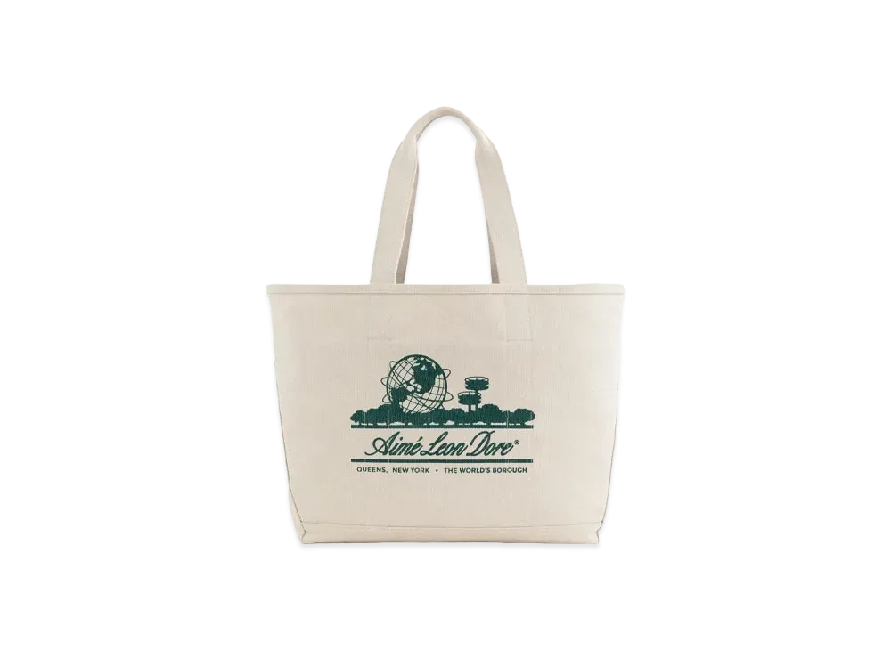 Aimé Leon Dore トートバッグ ホワイト Aime Leon Dore White and Gold Medium Paper Bag 14x12x6in | eBay