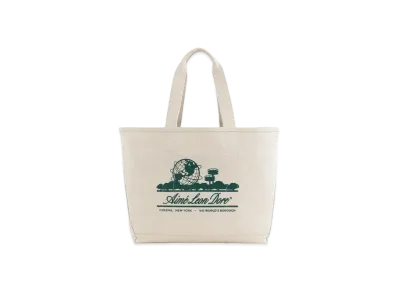 Aime Leon Dore Large Unisphere Tote Bag "Cream&Green"