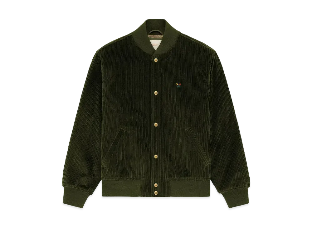 Aime Leon Dore Corduroy Crest Varsity Jacket "Green"