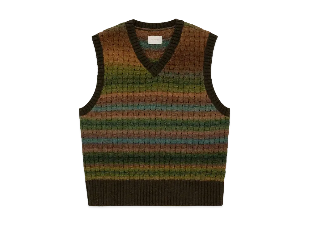 Aime Leon Dore Gradient Basketweave Knit Vest "Multi"
