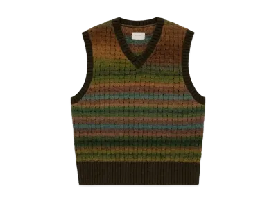 Aime Leon Dore Gradient Basketweave Knit Vest "Multi"