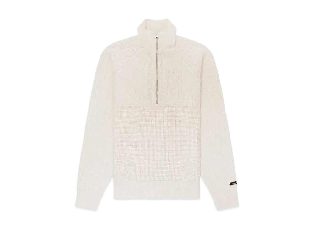 Aime Leon Dore Merino Half-Zip Knit Pullover "Cream"