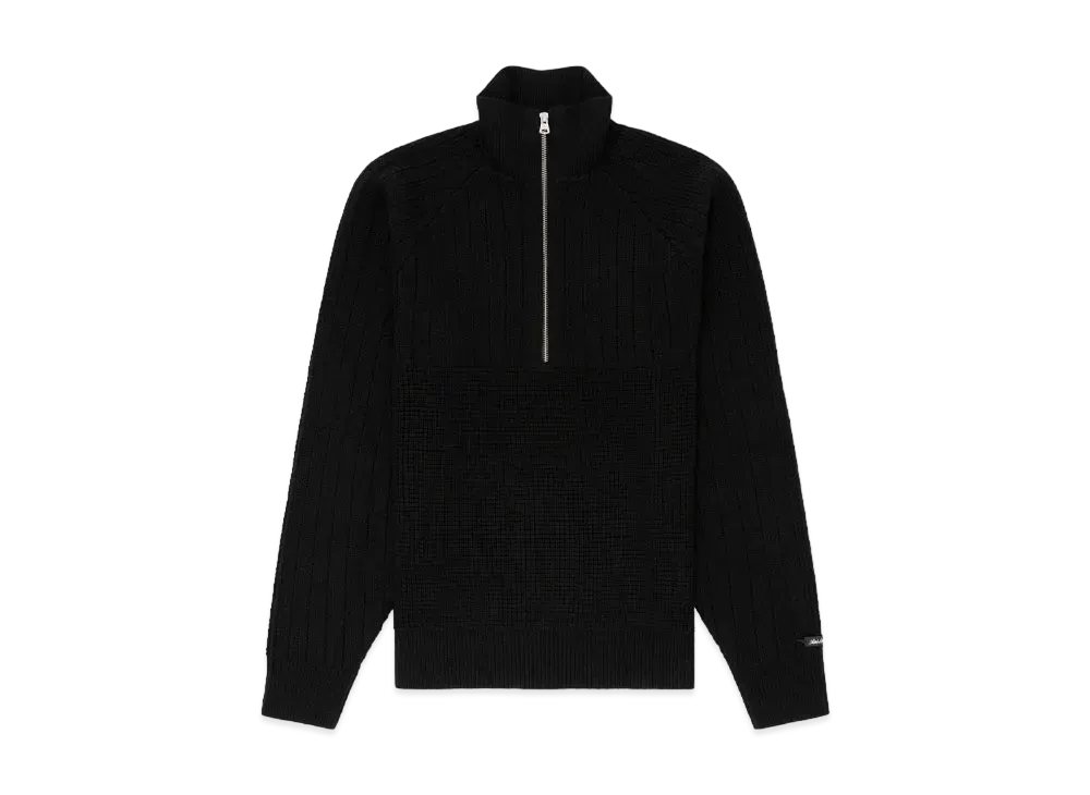 Aime Leon Dore Merino Half-Zip Knit Pullover "Black"