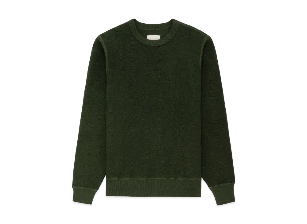 Aime Leon Dore Herringbone Terry Crewneck Sweatshirt "Green"