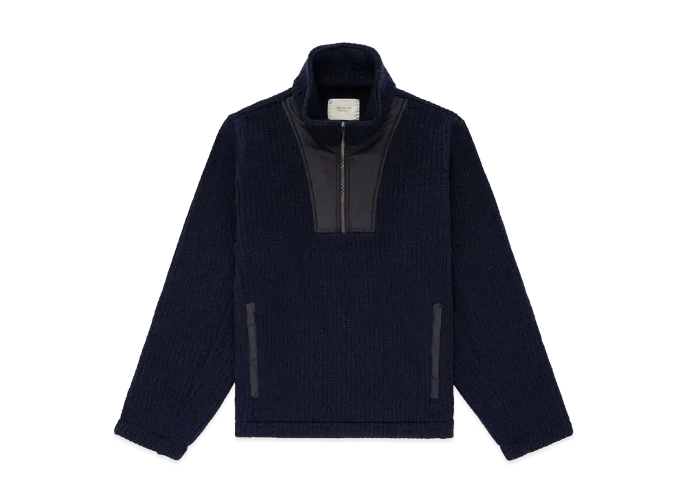 Aime Leon Dore Paneled Half-Zip Pullover "Navy"