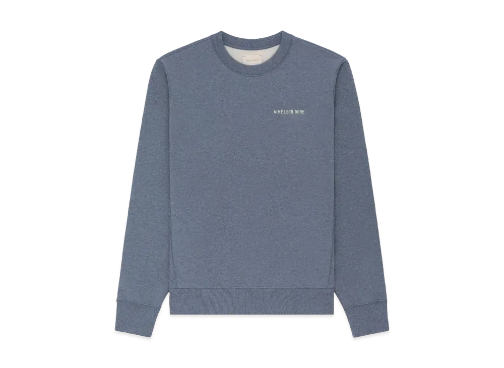 Aime Leon Dore Melange Uniform Crewneck Sweatshirt "Blue"