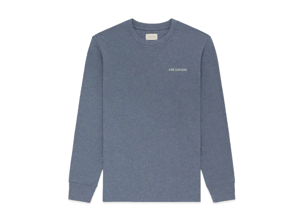 Aime Leon Dore Melange Uniform Long-Sleeve Tee "Blue"