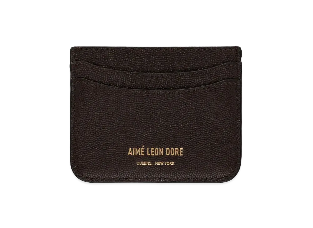 Aime Leon Dore Caviar Leather Card Holder "Brown"