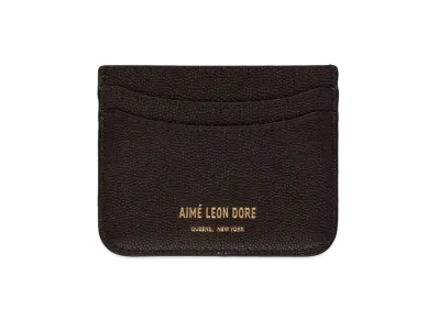 Aime Leon Dore Caviar Leather Card Holder "Brown"