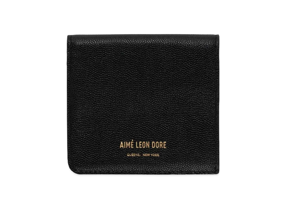 Aime Leon Dore Caviar Leather Bi-Fold Wallet "Black"
