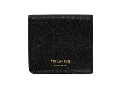 Aime Leon Dore Caviar Leather Bi-Fold Wallet "Black"