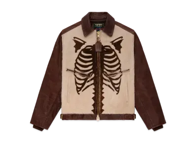 Aime Leon Dore ALD / Vanson Pony Hair Bones Jacket "Brown"