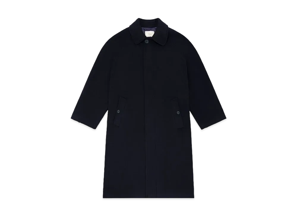 Aime Leon Dore Single-Breasted Wool Topcoat "Navy"