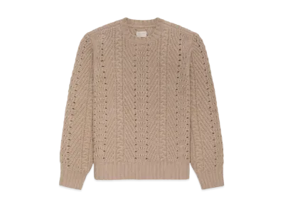 Aime Leon Dore Cable Knit Crewneck Sweater "Beige"