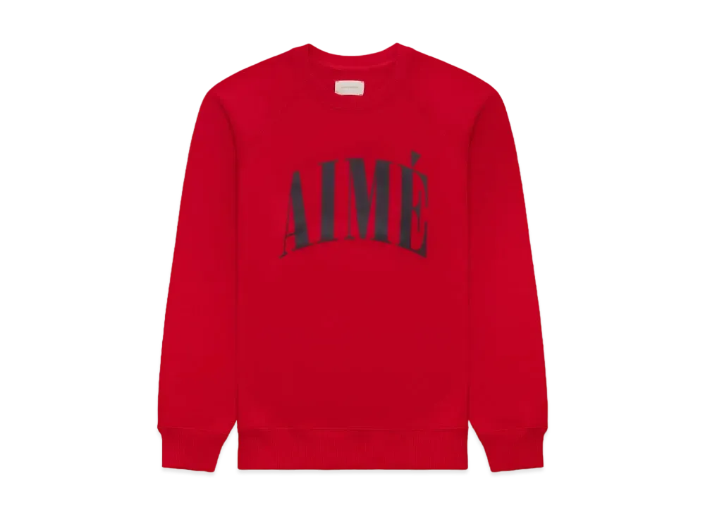 Aime Leon Dore Aime Logo Crewneck Sweatshirt "Red"