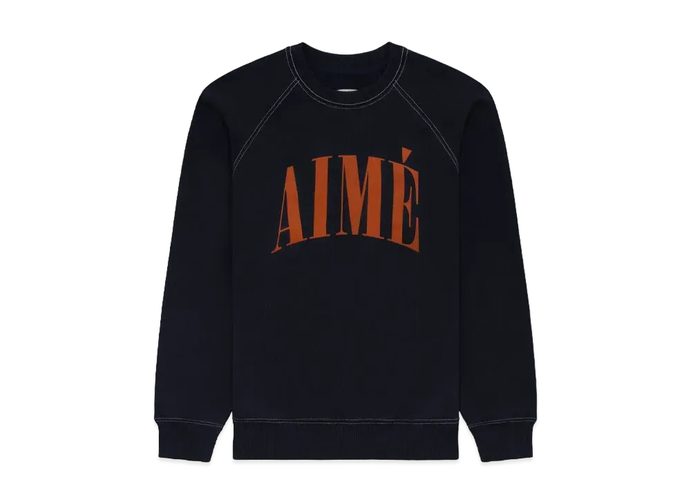Aime Leon Dore Aime Logo Crewneck Sweatshirt "Navy"