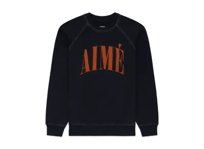 Aime Leon Dore Aime Logo Crewneck Sweatshirt "Navy"